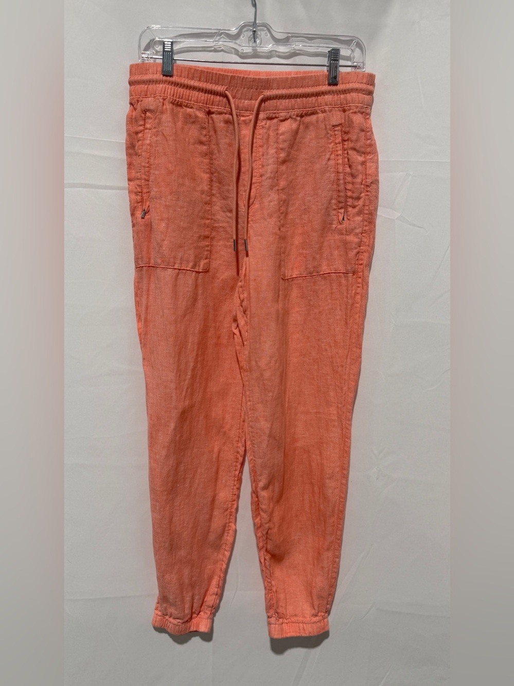 Athleta 100% Linen Cabo Jogger Pants, Size 6